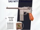 Пневматичний пістолет SAS M712 Blowback + 10 балончиків + 500 кульок - зображення 1