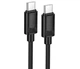 Кабель Hoco X122 Benefit USB Type-C - Type-C 60w 3А кабель для быстрой зарядки телефона 1 м Черный - изображение 1
