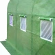 Плівка для теплиці 4,5×2 м 9 м² посилена UV4 чохол для садової парники з вікнами та входом на блискавці - зображення 9