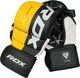 Перчатки тренировочные RDX Grappling Gloves Rex T6 Plus GGR-T6Y XL Черно-желтые с белым (5054421880784) - изображение 5