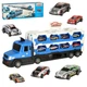Автотранспортер KIK Автовоз складний з машинками 10 шт Синій (5903039751279) - зображення 9