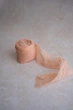Декоративная лента из жатого шелка VTILENE, Peach, 5 см, 3 м - изображение 2