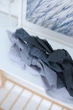 Хлопковая салфетка сервировочная рустик VTILENE, Dark Grey, 35х35 см - изображение 3