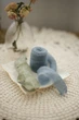 Crinkled silk стрічка VTILENE ручного фарбування, Dusty blue, 1.5 см, 3 м - зображення 2