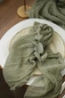Марлевая салфетка для декора мероприятия VTILENE , Sage green, 45х45 см - изображение 1
