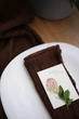 Текстильна марлева серветка сервірувальна VTILENE , Chocolate, 45х45 см - зображення 5