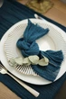 Салфетка с окрашенной марли для праздников VTILENE , Teal blue, 45х45 см - изображение 2