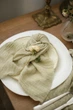 Салфетка из жатой марли сервировочная VTILENE , Soft green, 60х60 см - изображение 3