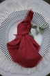 Салфетка из хлопка для современного интерьера VTILENE , Deep red, 35х35 см - изображение 6