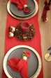 Салфетка с плотной марли для декора стола VTILENE, Christmas red, 35х35 см - изображение 4