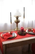 Марлевый текстильный раннер для мероприятий VTILENE, Christmas red, 60 см, 1 м - изображение 6