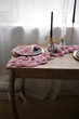 Дорожка на стол из марли ручного окрашивания VTILENE, Vintage mauve, 60 см, 1 м - изображение 2