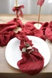 Марлевая салфетка для свадебного стола VTILENE , Deep Red Gauze, 45х45 см - изображение 2