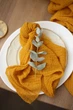 Марлевая салфетка сервировочная премиум VTILENE , Mustard, 45х45 см - изображение 1