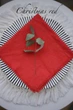 Хлопковая салфетка для декора стола VTILENE , Christmas red, 35х35 см - изображение 4