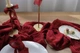 Дорожка на стол марлевая ручного окрашивания VTILENE, Deep Red Gauze, 60 см, 1 м - изображение 3