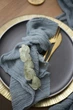 Салфетка сервировочная с окрашенной марли VTILENE , Dusty blue, 45х45 см - изображение 2