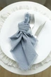 Хлопковая салфетка для сервирования фотосессий VTILENE , Dusty blue, 35х35 см - изображение 1
