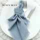 Хлопковая салфетка для сервирования фотосессий VTILENE , Dusty blue, 35х35 см - изображение 5