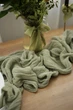 Марлевая дорожка для сервировки стола VTILENE, Sage green, 60 см, 1 м - изображение 4