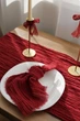 Салфетка с плотной марли для декора стола VTILENE, Deep red, 35х35 см - изображение 2