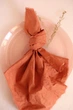 Текстильная салфетка из хлопка сервировочная VTILENE , Terracotta, 35х35 см - изображение 2