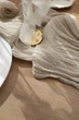 Марлевый раннер на стол ручного окрашивания VTILENE, Chalk beige, 60 см, 1 м - изображение 4