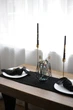 Салфетка с плотной марли для декора стола VTILENE, Black, 35х35 см - изображение 3