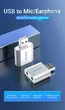 Наружная звуковая карта Vention USB 2.0 - 2x 3.5 мм 2.1 канал Алюминий Серебристый (VAB-S13) - изображение 2