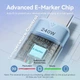Кабель Vention USB 2.0 Type-C Male to Type-C Male 240W PD3.1 5A 1M Black Cable Aluminum Alloy (TRIBF) - зображення 6