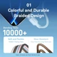 Кабель Vention USB 2.0 Type-C Male to Type-C Male 240W PD3.1 5A 1M Black Cable Aluminum Alloy (TRIBF) - зображення 7