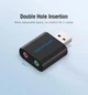 Наружная звуковая карта Vention USB 2.0 - 2x 3.5 мм 2.1 канал Алюминий Черный (VAB-S17-B) - изображение 7