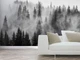 Фотообои флизелиновые Print-walls черно-белый лес 0210 100×100 см (Ш×В) - изображение 1