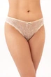 Женские трусы бразилиана кружевные Giulia Albina 2309/21 M Beige, изящные трусики, с сеточкой, комфортное белье - изображение 2