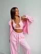 Женский костюм тройка розовый 44-46 с1525.1267 - изображение 3