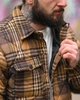 Утепленная рубашка-куртка Woodcutter в клетку мужская фланелевая с утеплителем Slimtex для осени и зимы L - изображение 8
