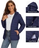 Женская легкая демисезонная куртка черная 2XL - изображение 2