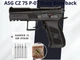 Пневматичний пістолет ASG CZ 75 P-07 Duty Blowback + 5 балончиків + 500 кульок - зображення 1