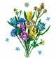 Конструктор No Brand Flower Bouquet Tulip 837 деталей Різнокольоровий (2104619188) - изображение 3