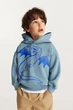 Худі H&M хлопчику бірюзовий 122-128 на 6-8 років, з драконом - изображение 1