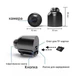 Відеокамера RIAS X5 Mini Wi-Fi з нічним баченням та детектором руху Black (3_08015) - зображення 4