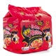 Острый рамен быстрого приготовления бульдак двойной остроты Hot Chicken Flavor Ramen Buldak 2хSpicy Samyang 135 г (5 шт) - изображение 2