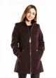 Пальто жіноче VOLANGE 42 Коричневий (DS-0923-Dark-brown) - изображение 1