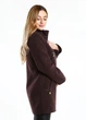 Пальто жіноче VOLANGE 42 Коричневий (DS-0923-Dark-brown) - изображение 4