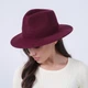 Капелюх федора жіночий LuckyLOOK МЕДОУ 58 Бордовий (919-822) - изображение 2
