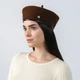 Берет жіночий LuckyLOOK ФРЕН 57-58 Коричневий (899-339) - зображення 4