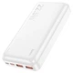 УМБ портативний зарядний пристрій швидкого заряджання QC3 22.5 W Power Bank Hoco J101A 20000 mAh PD 20W повербанк білий - зображення 3