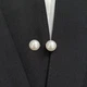 Брошки для швидкої фіксації одягу з перлами PearlClip, 5 штук, білі - зображення 6