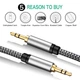 Кабель AUX 3.5mm TRS Male to Male 1м Stone ST-AU35MM-1M - зображення 3