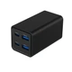 Зарядний пристрій Gembird 2xUSB-C PD65W + 2xUSB QC3.0 30W black (TA-UC-2A2C-PD65-01-BK) - зображення 2